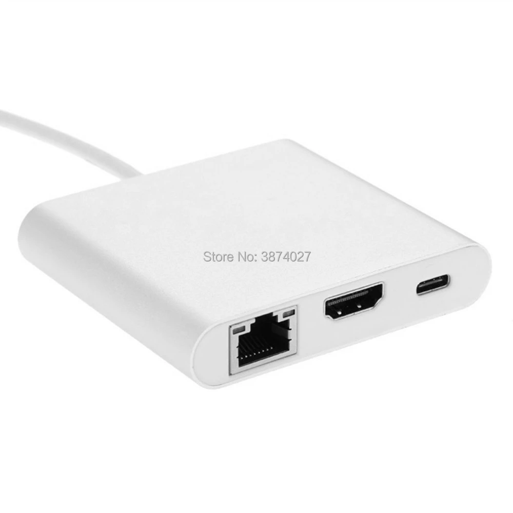 USB-C USB 3 1 Тип C к HDMI-совместимый цифровой AV &amp OTG Gigabit Ethnernet Female Адаптер зарядного