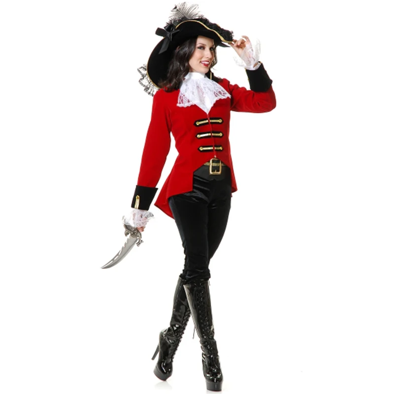 

Fantasia Pirate Costume Woman Halloween Carnival Magician Stage Cosplay Women Tamers Outfit Uniform