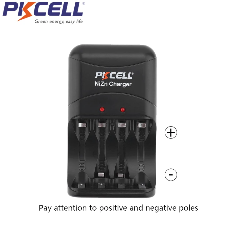 PKCELL NIZN зарядное устройство для 2 или 4 шт. AA AAA перезаряжаемых боевых действий