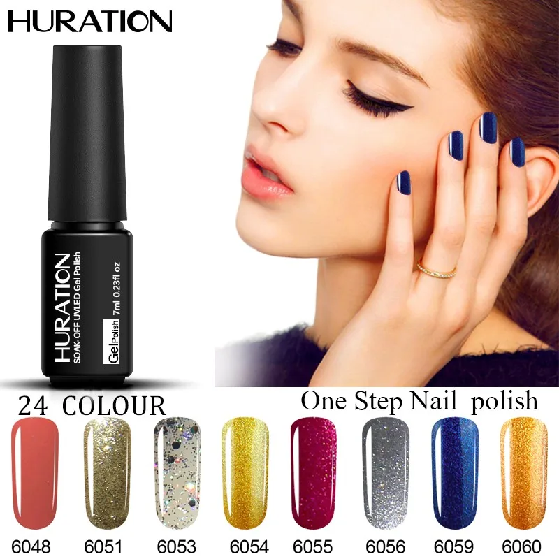 Huraiton био Гели Soak Off 3 в 1 Гель лак one step Цвет Маникюр съемной Нейл арт УФ без