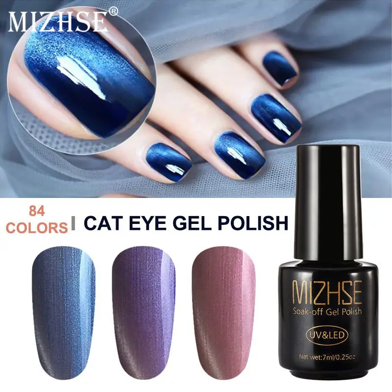 MIZHSE кошачий глаз 3D Effert Пламя Красный Цветной Гель лак для ногтей Хамелеон с