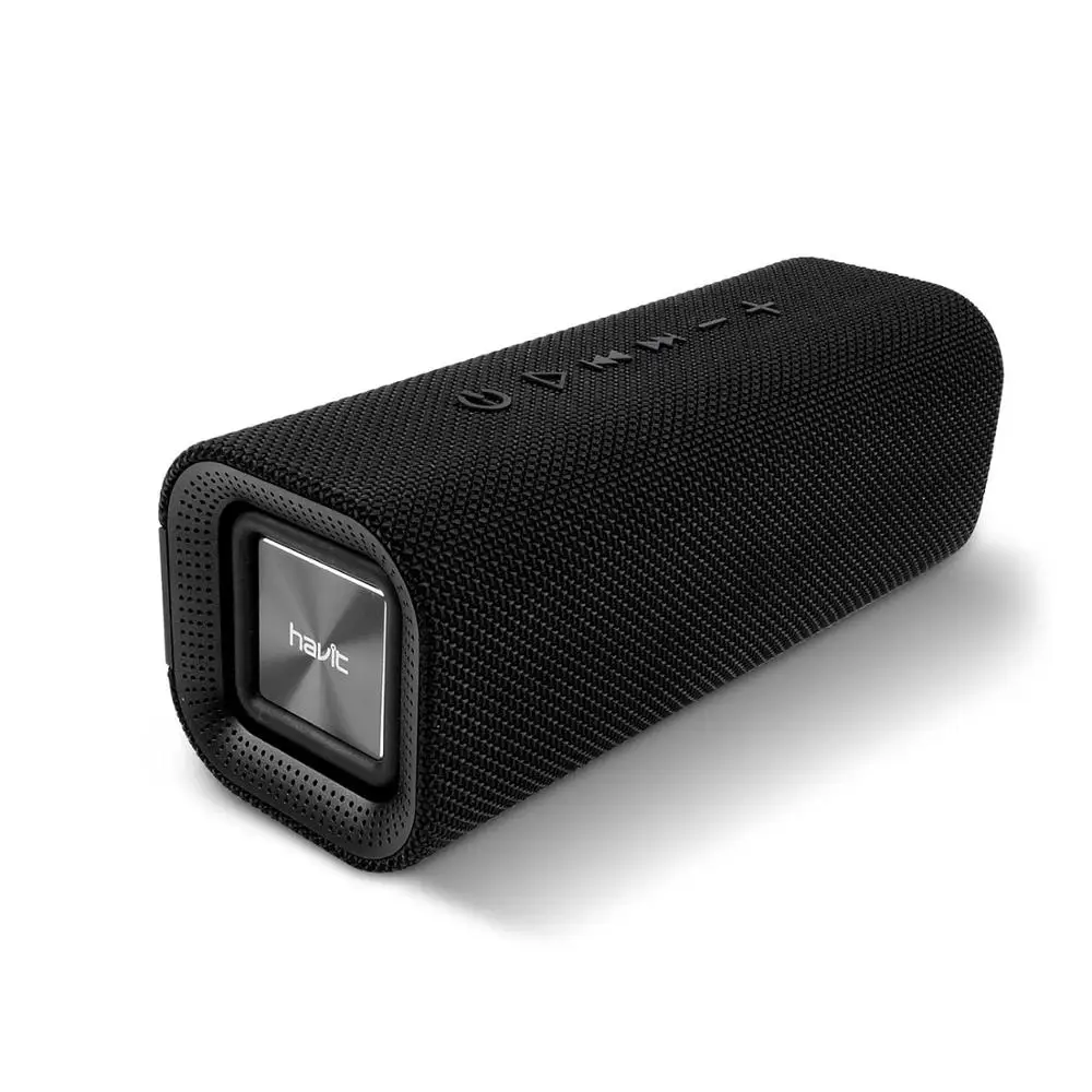 HAVIT портативный Bluetooth динамик наружный сабвуфер стерео громкий динамик беспроводной динамик с микрофоном Микрофон SD карта AUX M16 - Цвет: Black