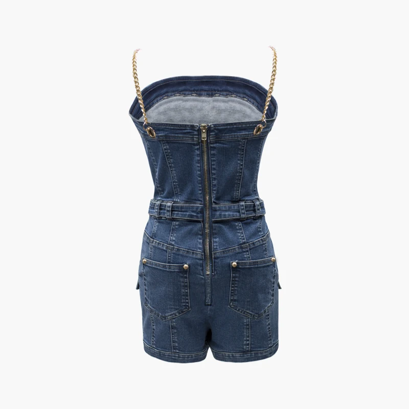 HIGH STREET Новая мода 2018 летние дизайнерские комбинезон Для женщин Спагетти ремень