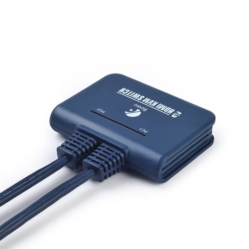 2 порта Kvm переключатель с кабелем для монитора USB клавиатура мышь HDMI Поддержка
