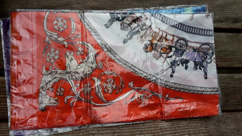 90 см * Модный мусульманский хиджаб шарфы для девочек foulard femme soie de marque 2018 Горячий