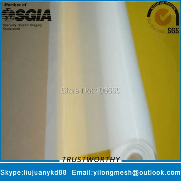 

195Mesh/77T 55um 145cm Yellow 25meters Free Shipping Monofilament Polyester Screen Printing Cloth Silk Screen Printing Mesh