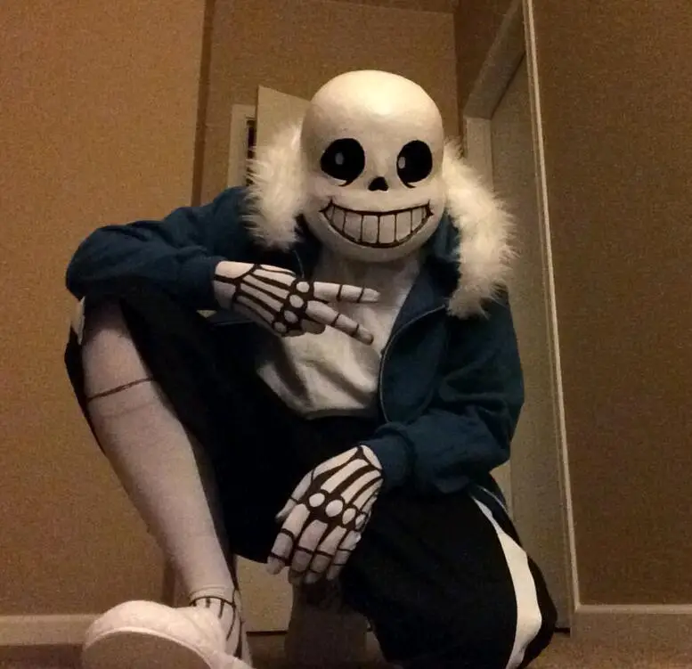 Костюм для косплея Undertale sans голубая куртка Свободное пальто европейский размер