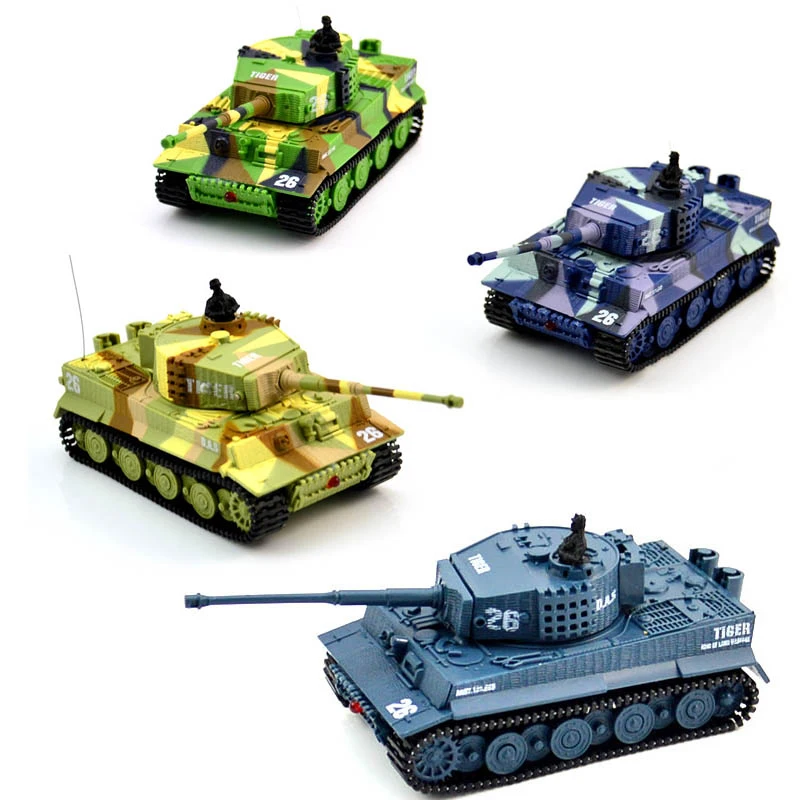 Радиоуправляемый мини-танк 1:72 немецкий тигровый боевой высокий пульт