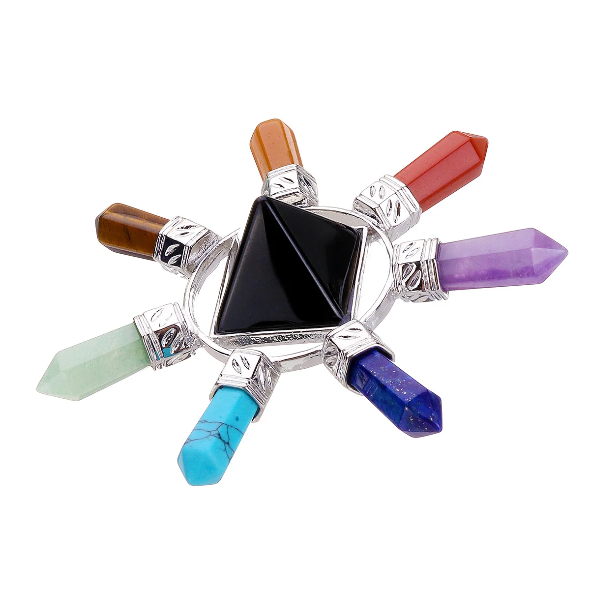 7 чакр Хрустальная пирамида энергетический генератор оригинальная оргоновая