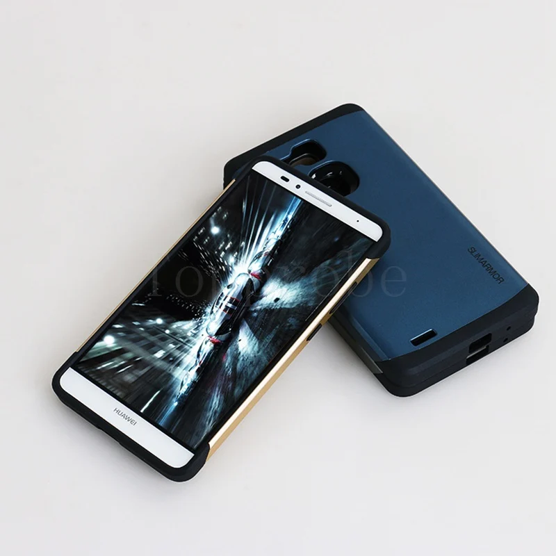 Двухслойный противоударный тонкий защитный чехол для huawei mate 7 ", защитный силиконовый чехол для мобильного телефона Huwei MT7-TL00 13th+ 1х пленка