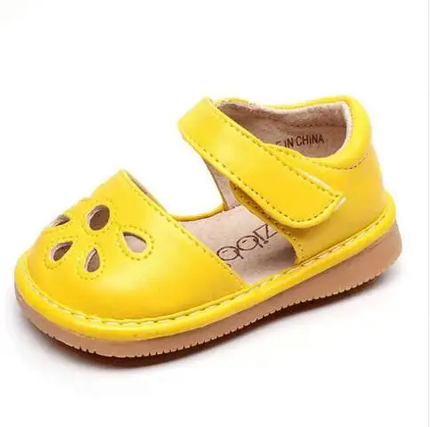 yellow Новинка года; дизайнерская летняя детская обувь из искусственной кожи; однотонные мокасины для малышей; милые мягкие туфли для мальчиков и девочек - Цвет: yellow