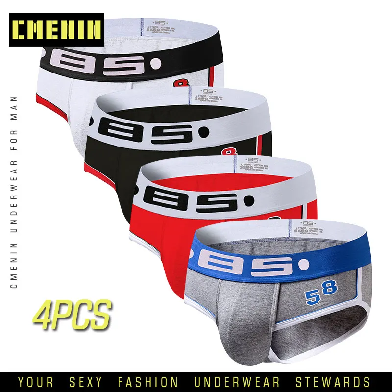 4 шт. сексуальное мужское нижнее белье Cueca мужские трусы удобные s Короткие Шорты