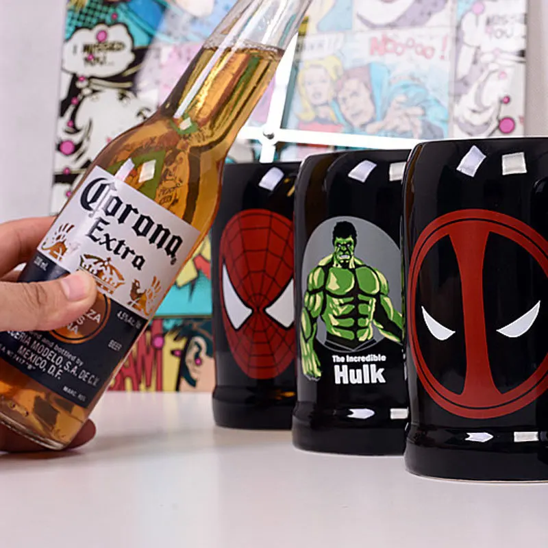 Caneca супергерой Супермен Капитан Америка керамическая Халк кружка кофе чай молоко горячей воды чашки Посуда для напитков цвет Novetly Рождественский подарок