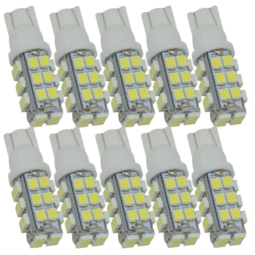 50 шт. Safego LED 194 168 T10 W5W 28 SMD 1210/3528 для автомобиля внутренние и внешние