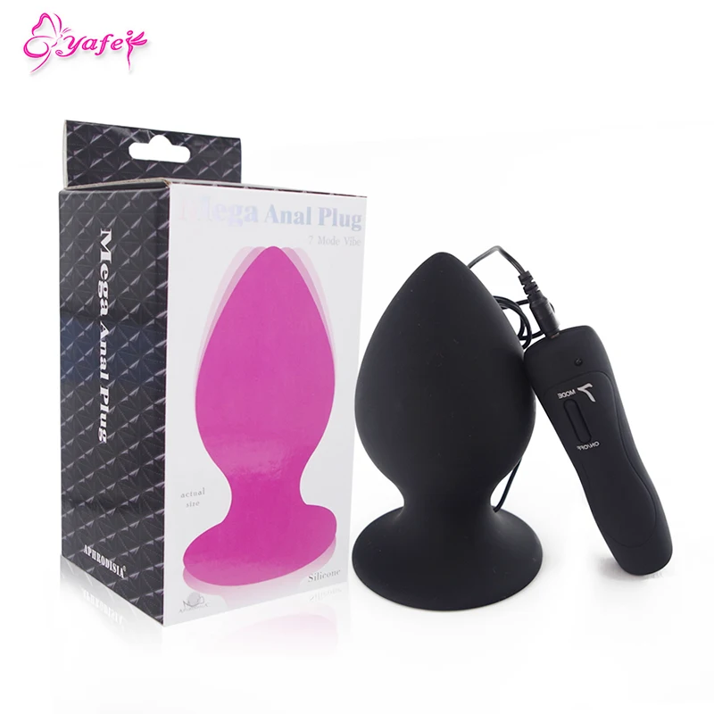 XXL Анальный вибратор 7 скоростей беспроводной дистанционный контроль силикон