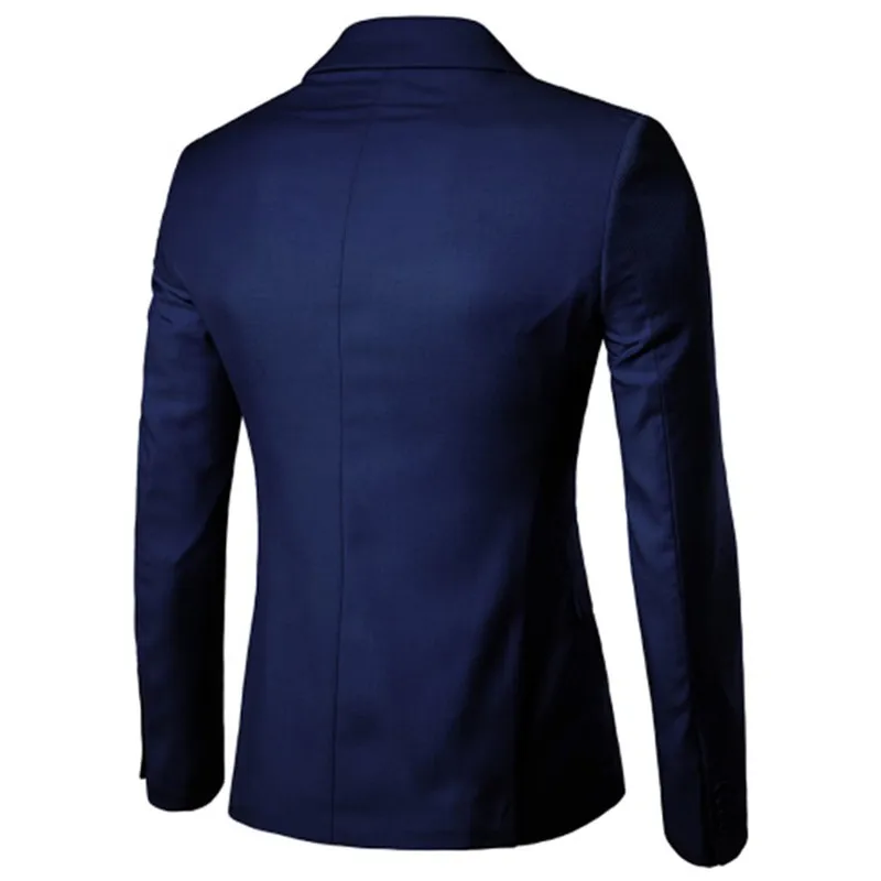 2019 новый модный мужской свадебный блейзер с одной пуговицей Повседневное платье