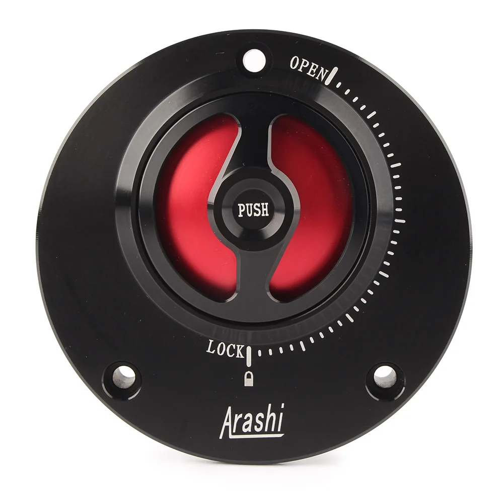 Black Red Мотоцикла с ЧПУ Топливный наполнитель крышка бензобака Крышка для Yamaha MT-09/FJR1300/FZ1 FZ6 FAZER/FZ8/MT-03/XJ6 DIVERSION/YZF R1 R6/XJR1300 - Цвет: Black Red