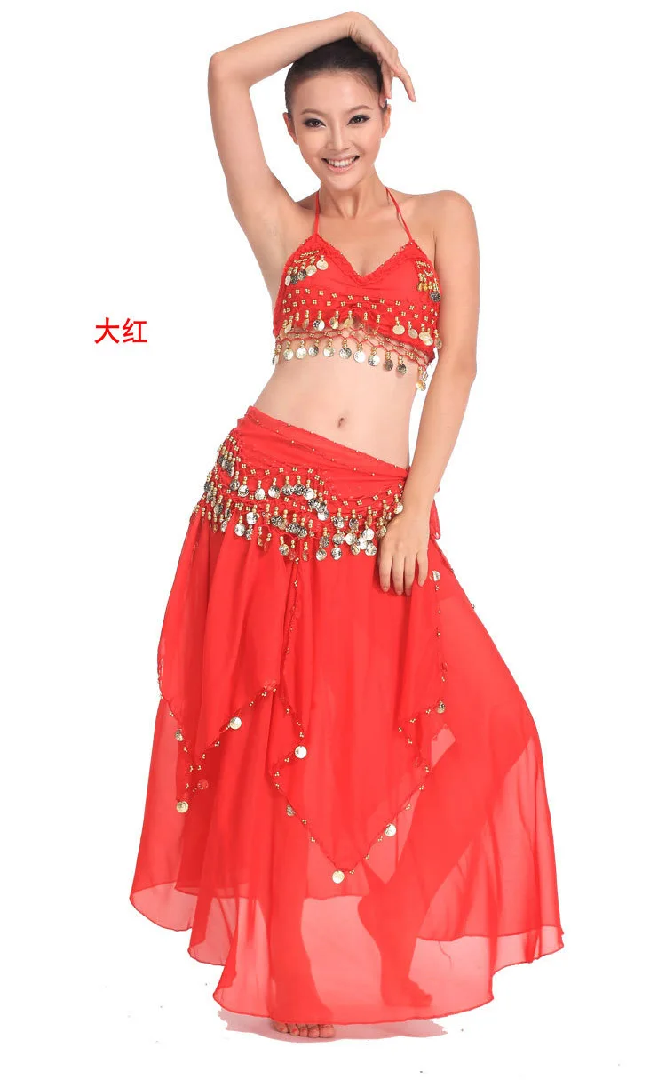 Костюм для танца живота индийский костюм юбка 11 цветов | Тематическая одежда и