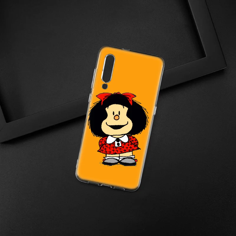 Популярный Мягкий силиконовый чехол Mafalda для Xiaomi Pocophone F1 Mi 5X A1 6X A2 8 SE Lite Play Mix3 9 9SE 9T