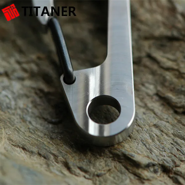 Хит! Титановый карабин мини брелок для ключей быстроразъемный зажим разделенное