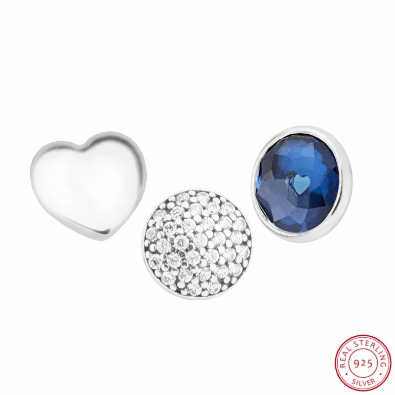 September Droplet Petite бусы DIY Fit Pandora плавающий медальон ожерелья подвески или браслеты