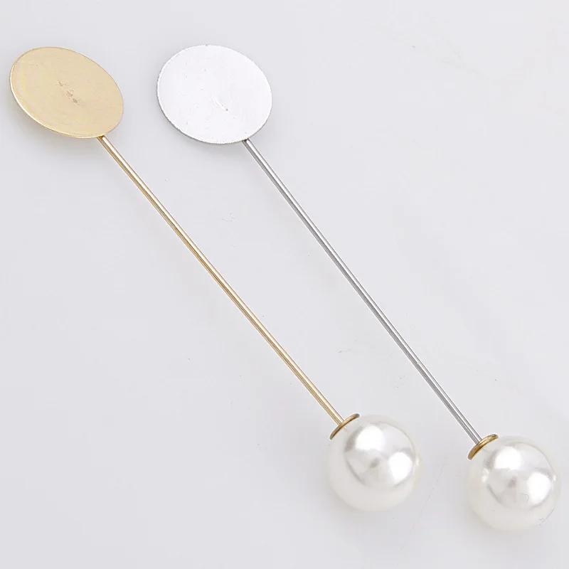 Набор жемчужин 1 5 см серебристые и золотистые медные бриллиантовые булавки