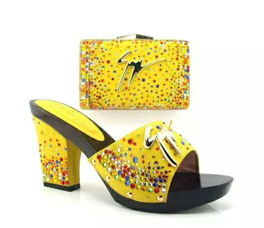 Верхний африканский обувь и соответствующие сумки с стразы италия дамы для ну