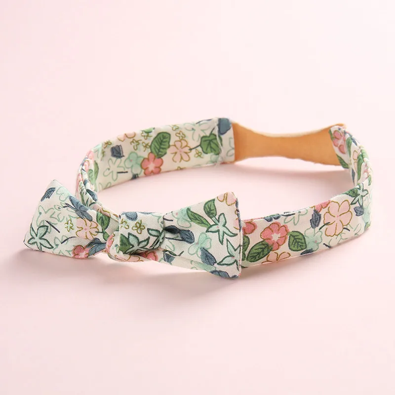 9 шт./партия хлопковые банты с цветочным принтом тюрбан головные уборы мягкие