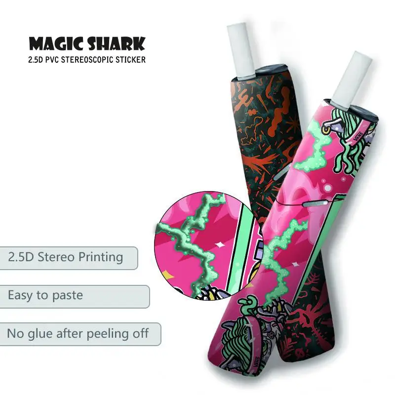 Рождественская стерео пленка Magic Shark ПВХ Пончик клоун наклейка электронная
