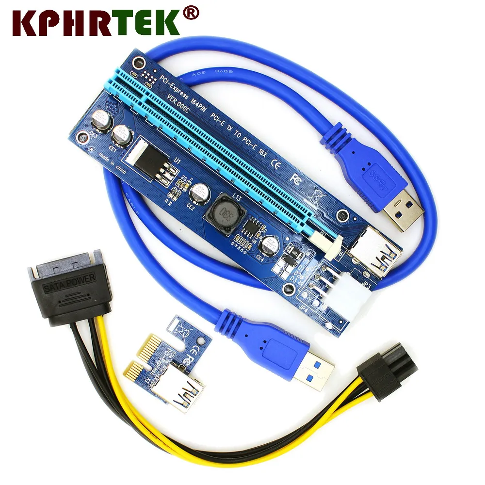 USB 3.0 PCI E VER006C Экспресс 1x до 16x расширитель переходник карта адаптер кабель