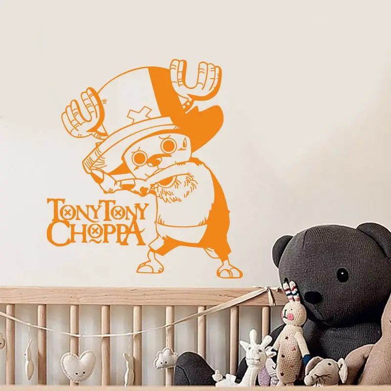 Tony Chopper-настенная наклейка-Комиксы и анимация наклейка с логотипом виниловые