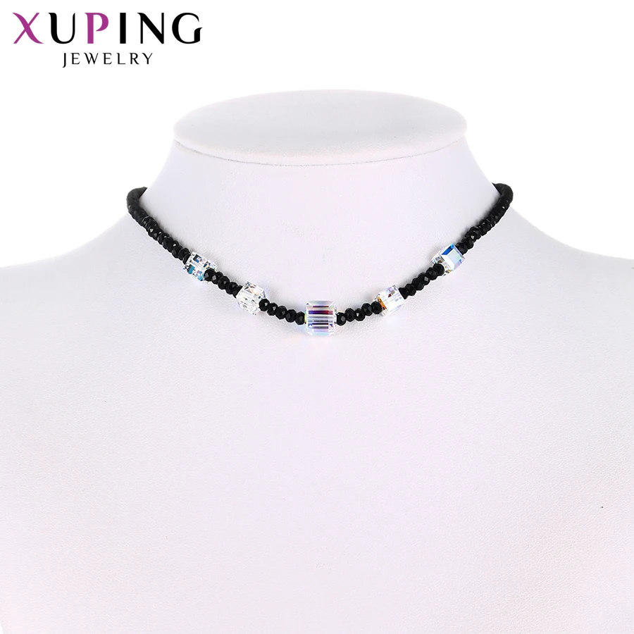 Xuping модное ожерелье с кристаллами от Swarovski модные ювелирные изделия вечерние