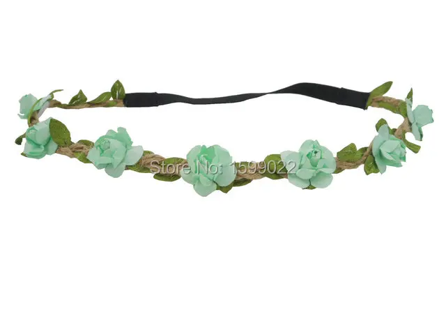 2 шт./лот цветочный венок для девочек повязки на лоб в стиле хиппи