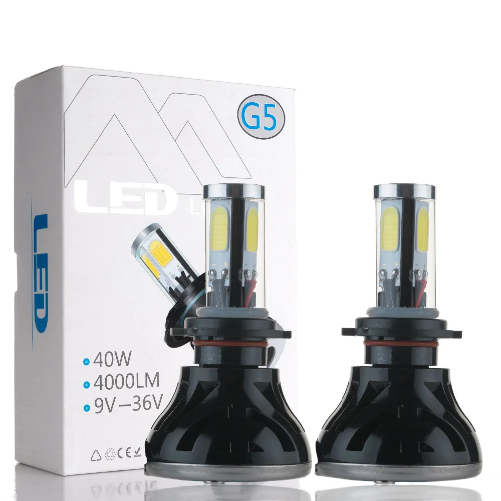 Автомобильный светильник H7 led H4 H11 9005 9006 9007 HB3 HB4 H13 5202 авто светодиодный головной 80