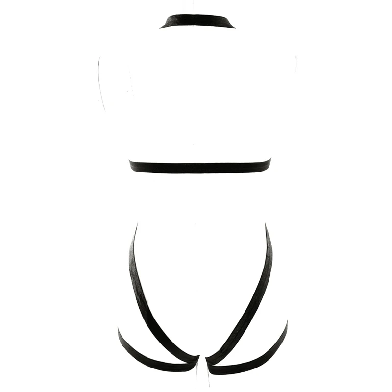Body Harness Women Set Belt Garter Black Red Sexy Suit Bondage Cage Bra for Women Elastic Goth Festival Rave Dance Cosplay Wear