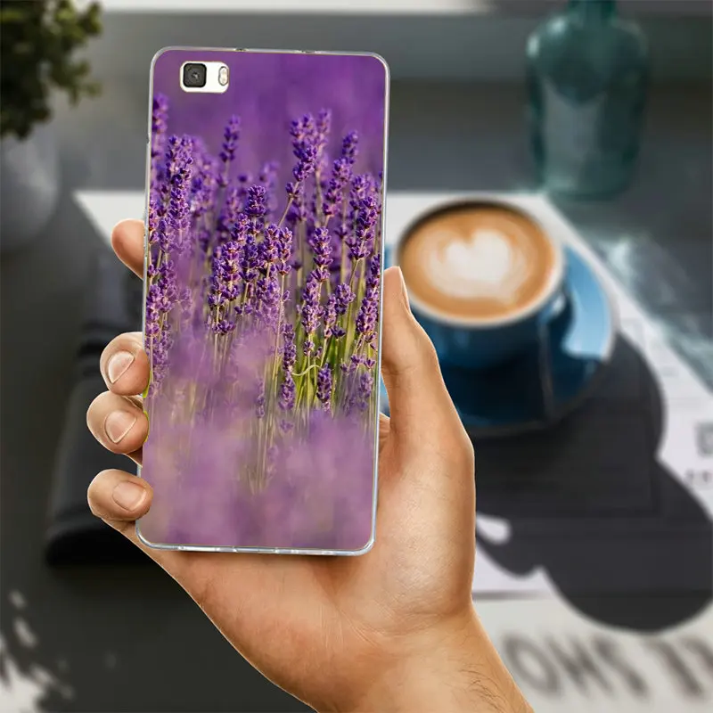 Phone Cases for Huawei P8 P9 P10 P20 Lite Mate 10 Pro Y5 Y6 Y3 II Y7 Honor 6X 9 Lavender Flower Purple Lavandula | Мобильные