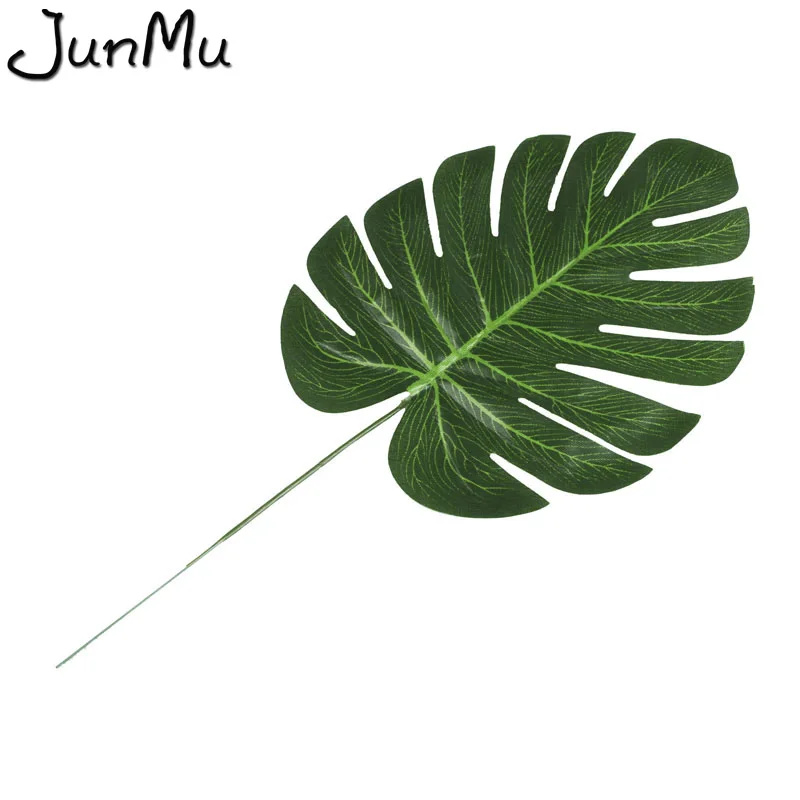 5 шт./лот большой Monstera Deliciosa зеленые листья Искусственный лист шелковые цветочные