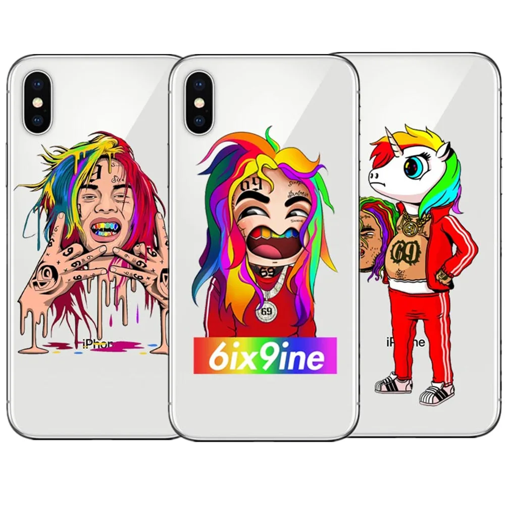 Модные Tekashi69 6ix9ine 69 арт в стиле хип хоп реперские кепки для Apple IPhone X 8 Plus 7 6 S 5 5S SE