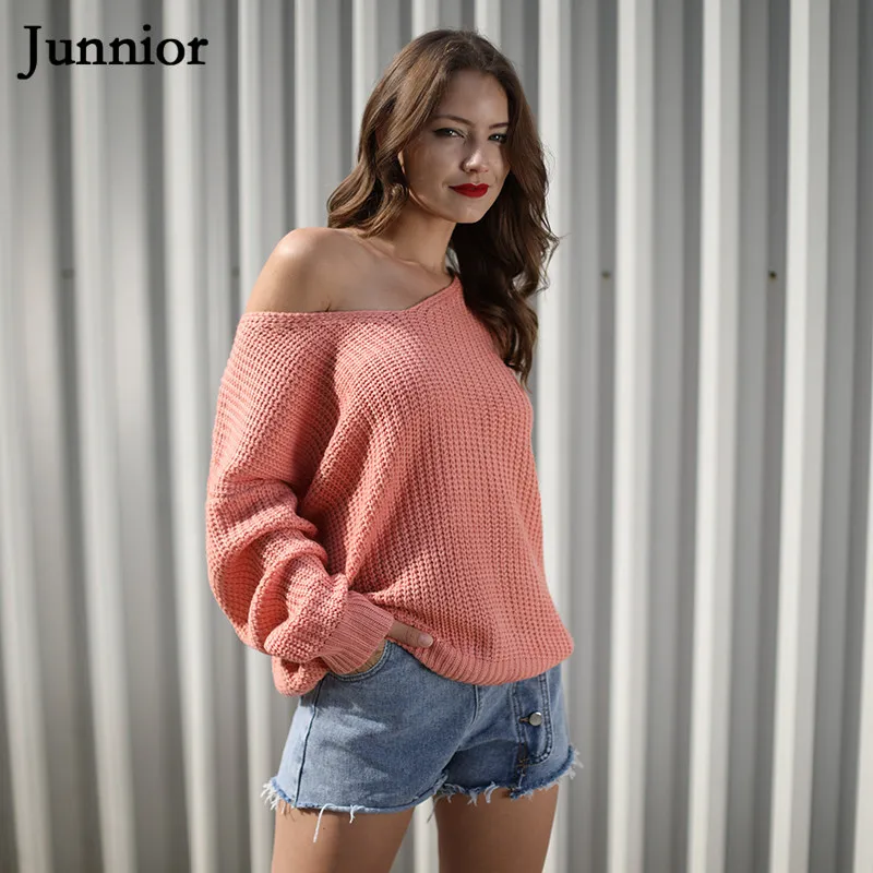 Girls Sweaters 2018 Winter Plus Size Fashion Women Streetwear Sweet V-neck Pullovers Candy Colors Age Reduction Youth | Женская одежда