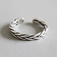 F F.I.N.S 925 пробы серебряные женские модные кольца кольцо на кончик пальца несколько стилей Регулируемые кольца кольцо на палец пляжные ювелирные изделия для ног - Цвет основного камня: F