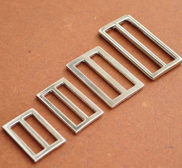 

Mulit size adjuster buckles alloy buckles for bags non ferrous silver plating garment trimmings 25mm/32mm/38mm/50mm
