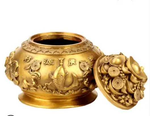 Fengshui латунная пятиканальная богиня богатства Восемь Бессмертных юбао