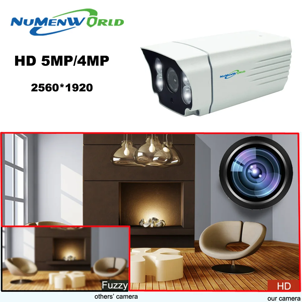 Наружная камера видеонаблюдения XVI5MP AHD 4 0 мегапиксельная HD белый светильник