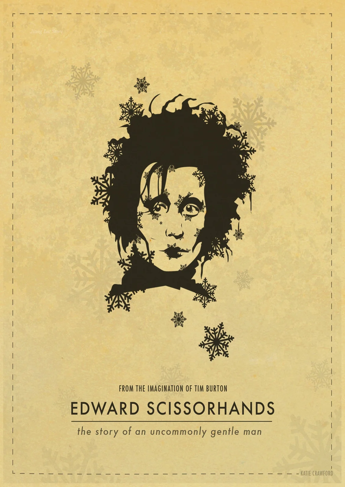 Классический фильм Эдварда сissorhands плакат печать на крафтовой бумаге украшение дома винтажный плакат на стену художественная роспись Наклейка на стену