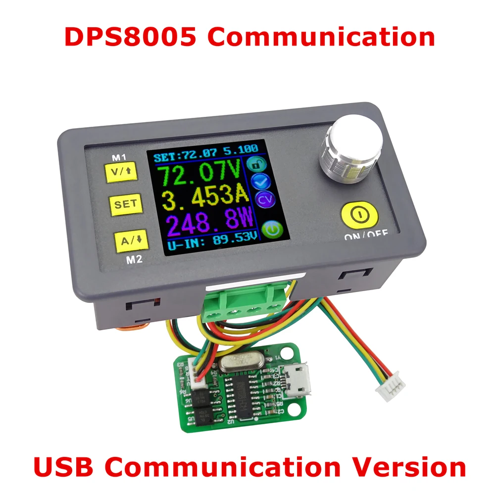 Цифровой программируемый понижающий модуль питания RD DPS8005-USB-BT LCD постоянного