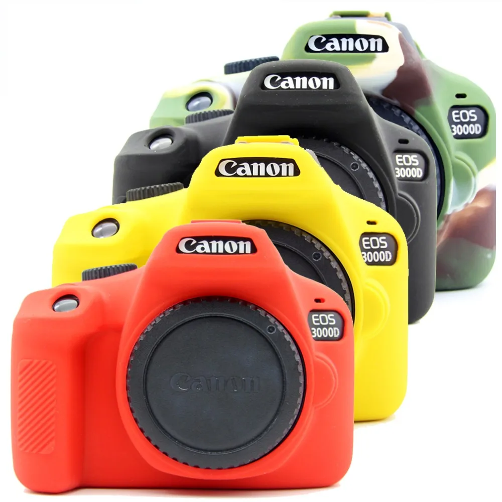 Резиновый силиконовый защитный чехол для корпуса мягкая сумка камеры Canon EOS 3000D