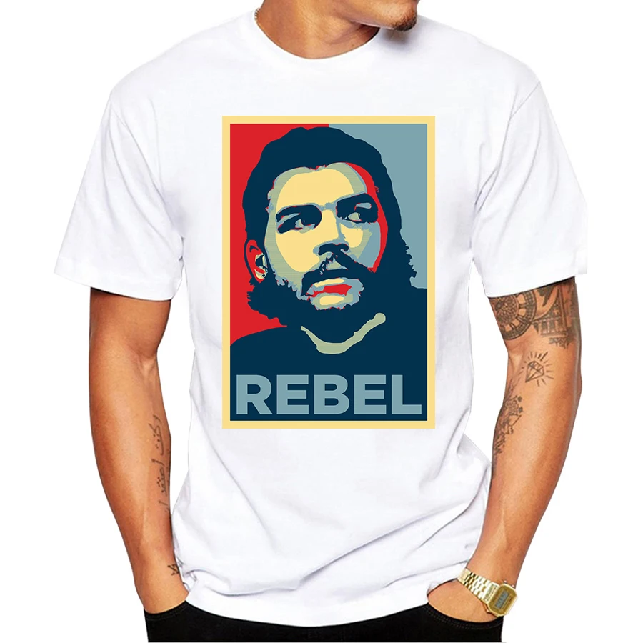 Мужская футболка с коротким рукавом Che Guevara и Fidel casto Повседневная принтом крутой