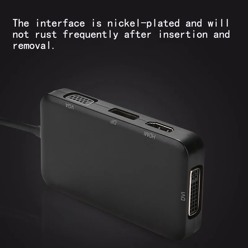Док станция Fealushon с разъемом типа C HDMI DVI VGA DP хаб для ноутбука Macbook Pro HP DELL Surface Lenovo