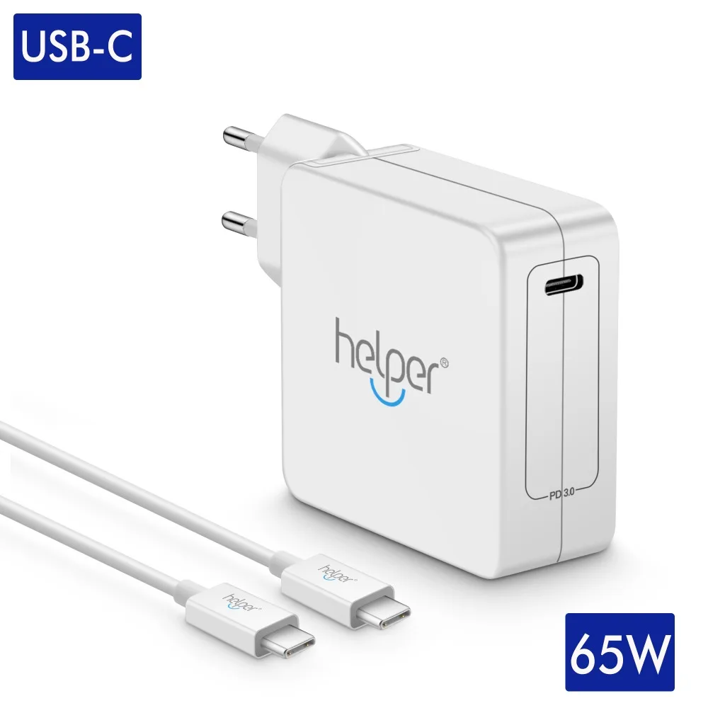 Быстрое зарядное устройство USB Type C PD3.0 адаптер QC для MacBook/Pro Thinkpad X1 Dell Xiaomi Matebook и