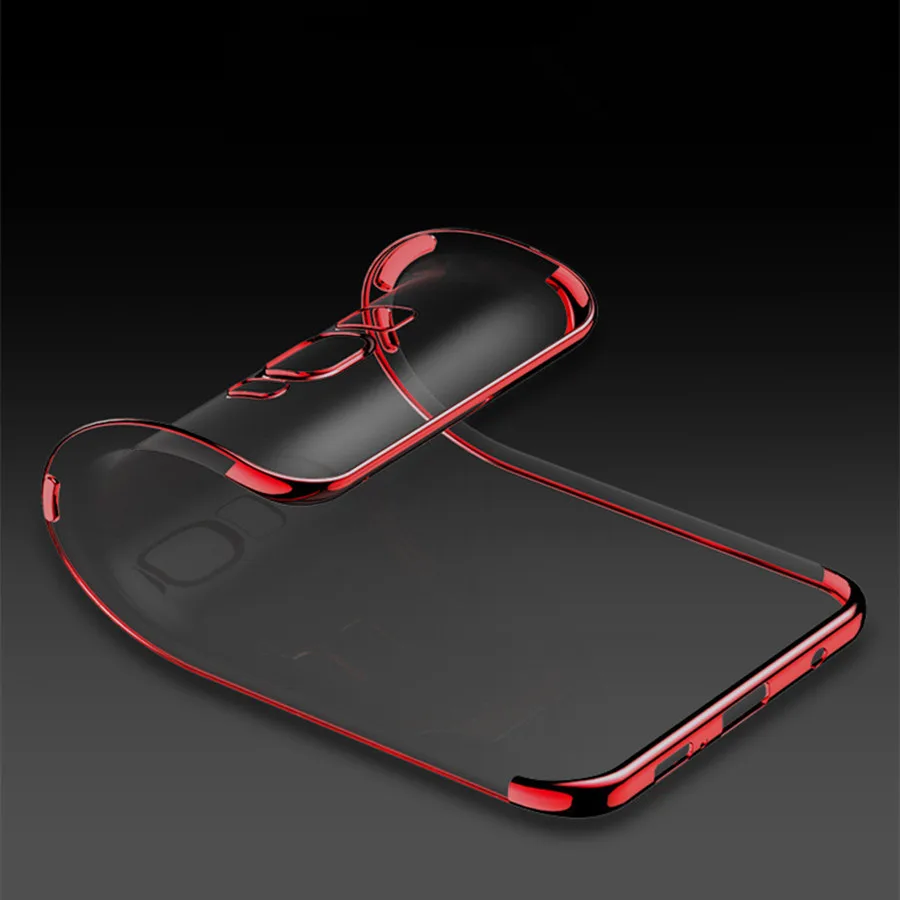 Блестящий Защитный чехол из ТПУ для Samsung S8 Plus Note 9 8 S6 S7 Edge S9 S10 S10E A5 A6 A7 A8 2017 J5 J7 Pro J4 J6